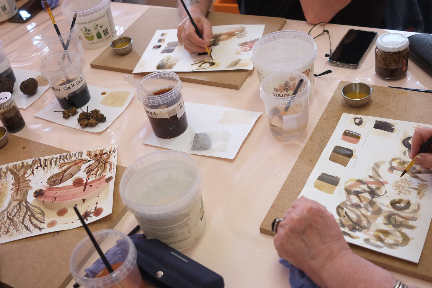 Tannin Blacks Ink Making Workshop