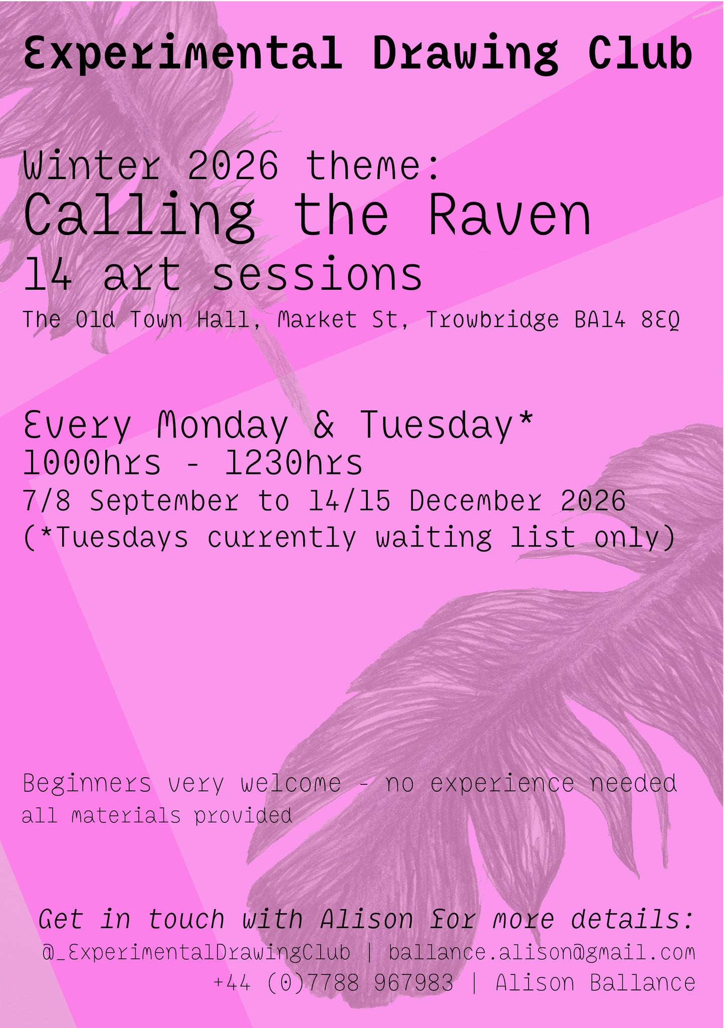 Experimental Drawing Club: 14 Weeks